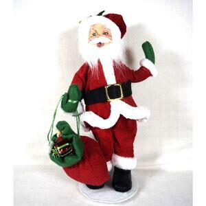 Annalee Santa Figure 2019 Poseable 16" Traditional Sack of Toys Christmas Cheer